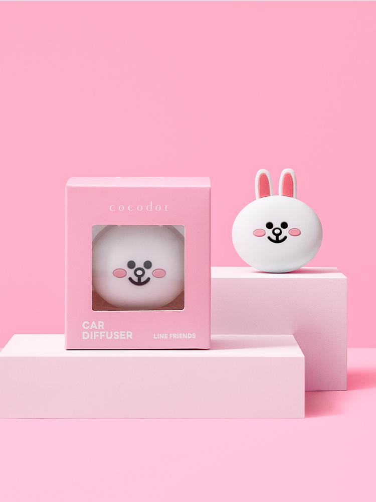 LINE FRIENDS Cony Car Clip Air Freshener (Flower Market)