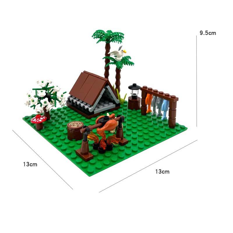 Camping Picnic Tent Outdoor Small Particle Building Blocks For Diy Assembly Creative Plastic Toys