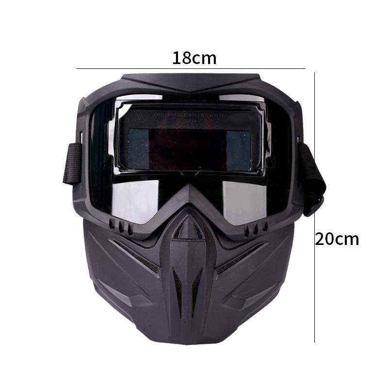 Harley-Style Auto-Darkening Solar Welding Helmet, True Color, Anti-Strong Light