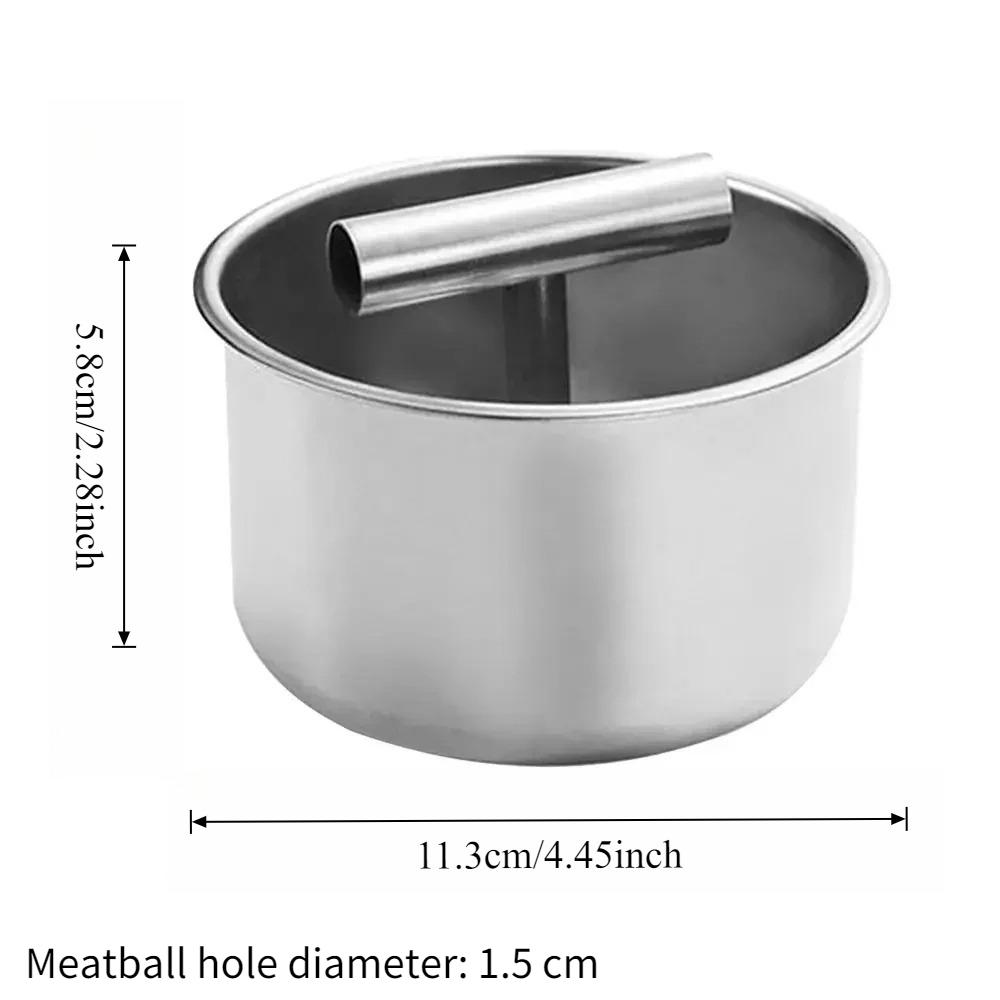 1pc Stainless Steel Meatball Press Manual Meatball Maker Press To Form Meatballs 6/12 Holes For Meatballs Shrimp Balls
