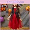 Kinderen Halloween Wicked Vampire Cosplay Kostuum Rode Tule Rok Fancy Dress Party