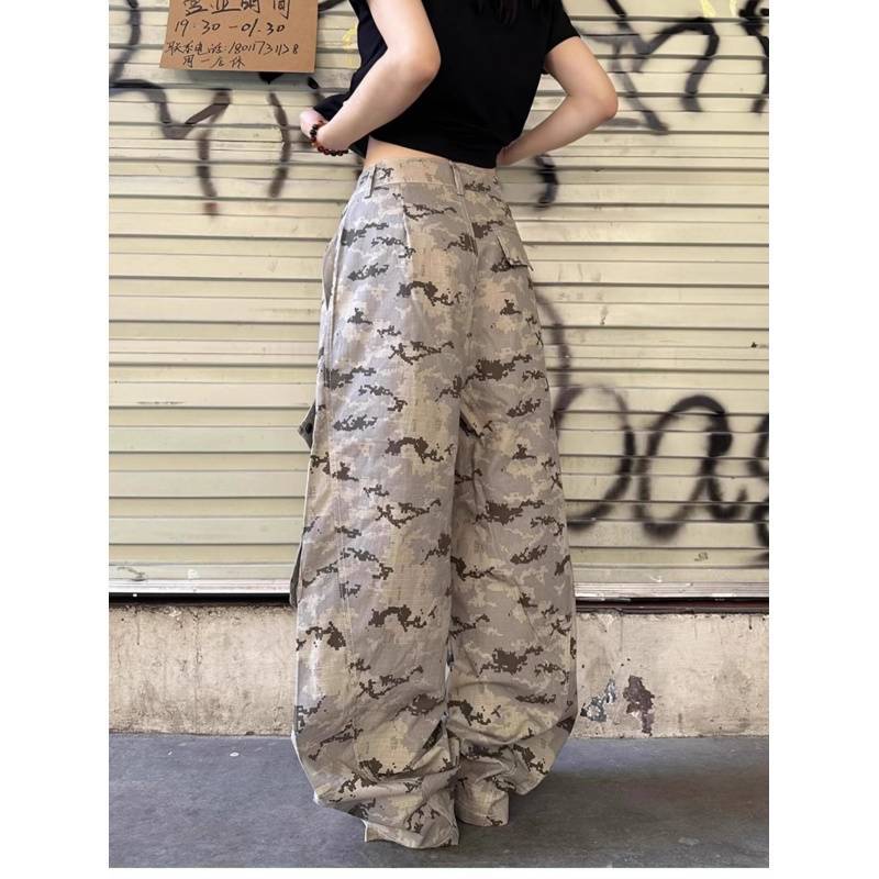 JYL Men s Wide-Leg Jeans American White Vintage Bootcut Cleanfit Floor-Length Denim S