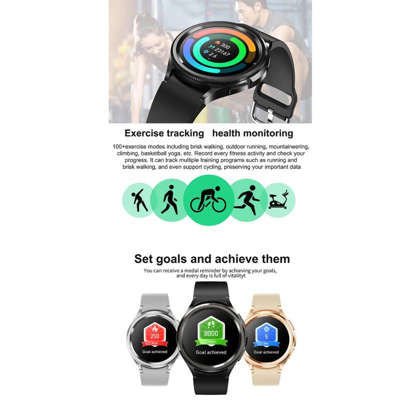 2026 New Watch 6 Smartwatch AMOLED Always On Display Bluetooth Call GPS NFC Smart Watch Men Women's Health for Android IOS
