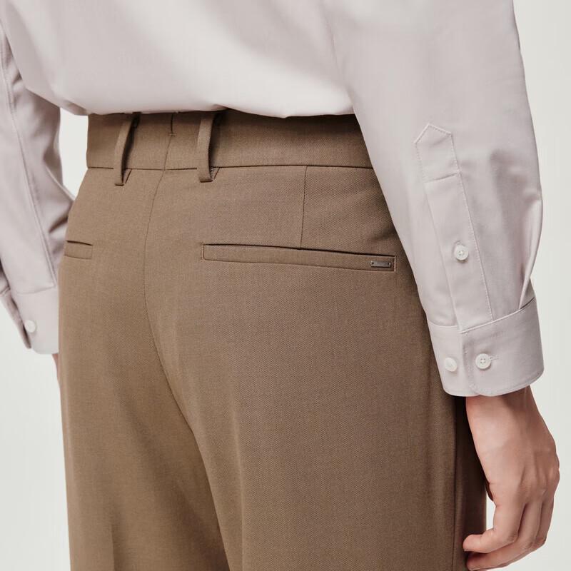 JOEONE Men's Four-Way Stretch Business Casual Straight-Leg Dress Pants