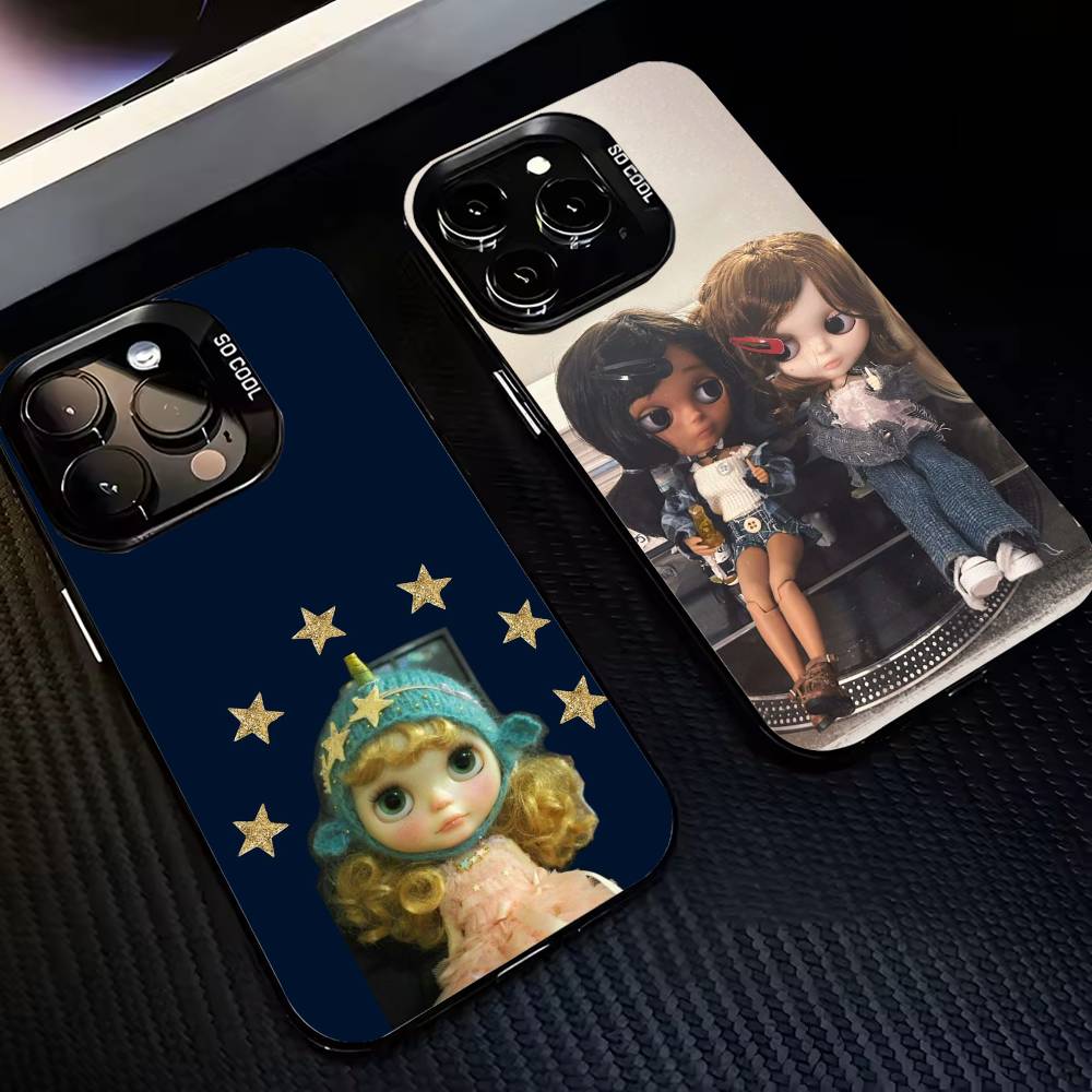 Adorable D-Doll B-BlytheS Phone Case For iPhone17,16,15,14,13,12,11,Pro,MAX White Matte Shockproof Cover