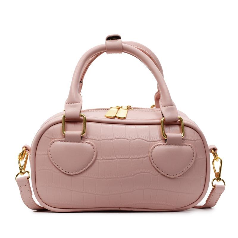 

Новая сумка-мессенджер на плечо в стиле легкой роскоши, высокой ценности, модная, универсальная, женская, нишевая, с индивидуальностью, ретро, однотонная розовый