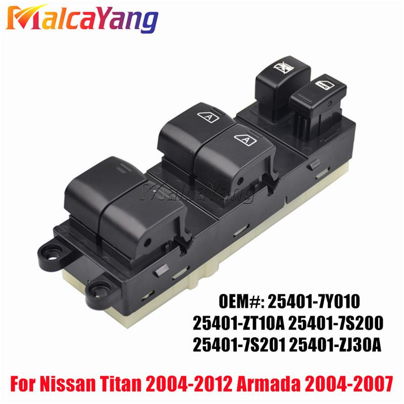 Power Window Switch Glass Lifter Switch Button Key Automotive Glass Electric Lifter For Nissan Armada 04-07 Titan 04-12