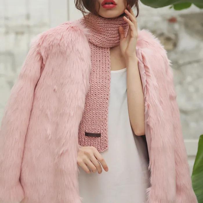 [handmade]momo knit muffler_ivory