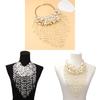 Geometric Alloy Necklace For Women With Faux Pearl Tassels Fashion Jewelry For Spring