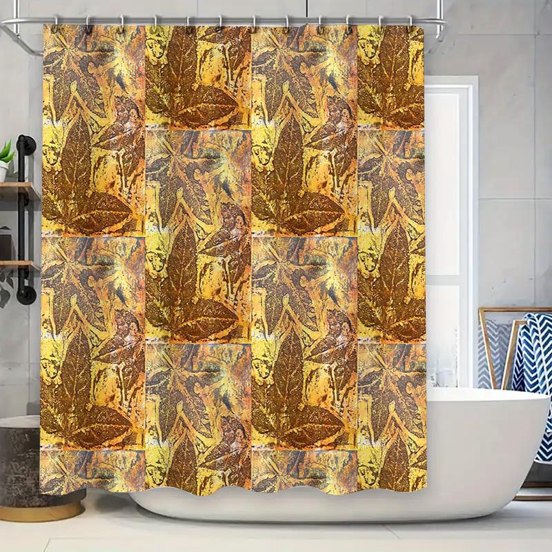 

Shower Curtain Vintage Floral Waterproof Farmhouse Bathroom Decor Rustic Country Chic Fabric Liner Set For Home W60H190(CM)-1 Pcs