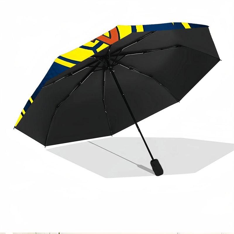 Club America Print Automatic Open Close Umbrella, Portable Foldable Umbrella, for Outdoor Commute Camping Trip, Ideal Birthday Gift