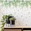 Green Plants Vines Wall Stickers Living Room Sofa Background Decoration Decals Bedroom Beautify Home Decor Self-adhesive Mural