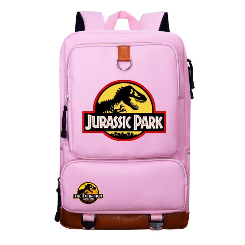 Jurassic Park Dinosaur Print Teen Student Schoolbag Large Capacity Travel Bag Casual Versatile