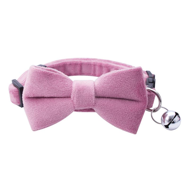 Pet Safety Bowknot Collar with Bell and Anti-Choke Buckle for Cats and Puppies