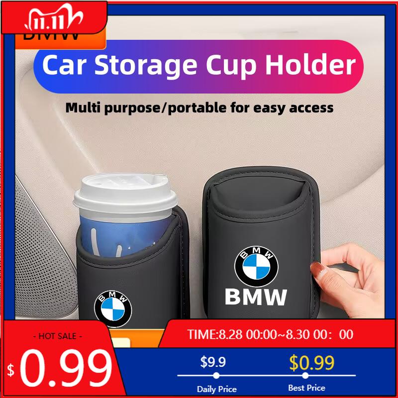 LNRGN1 Car Sticker For BMW Car Drink Rack Storage Bin Cup Holder Organizer Auto Accessories E87 E70 E91 E30 G20 E92 E93 E60 E46 E90 G30