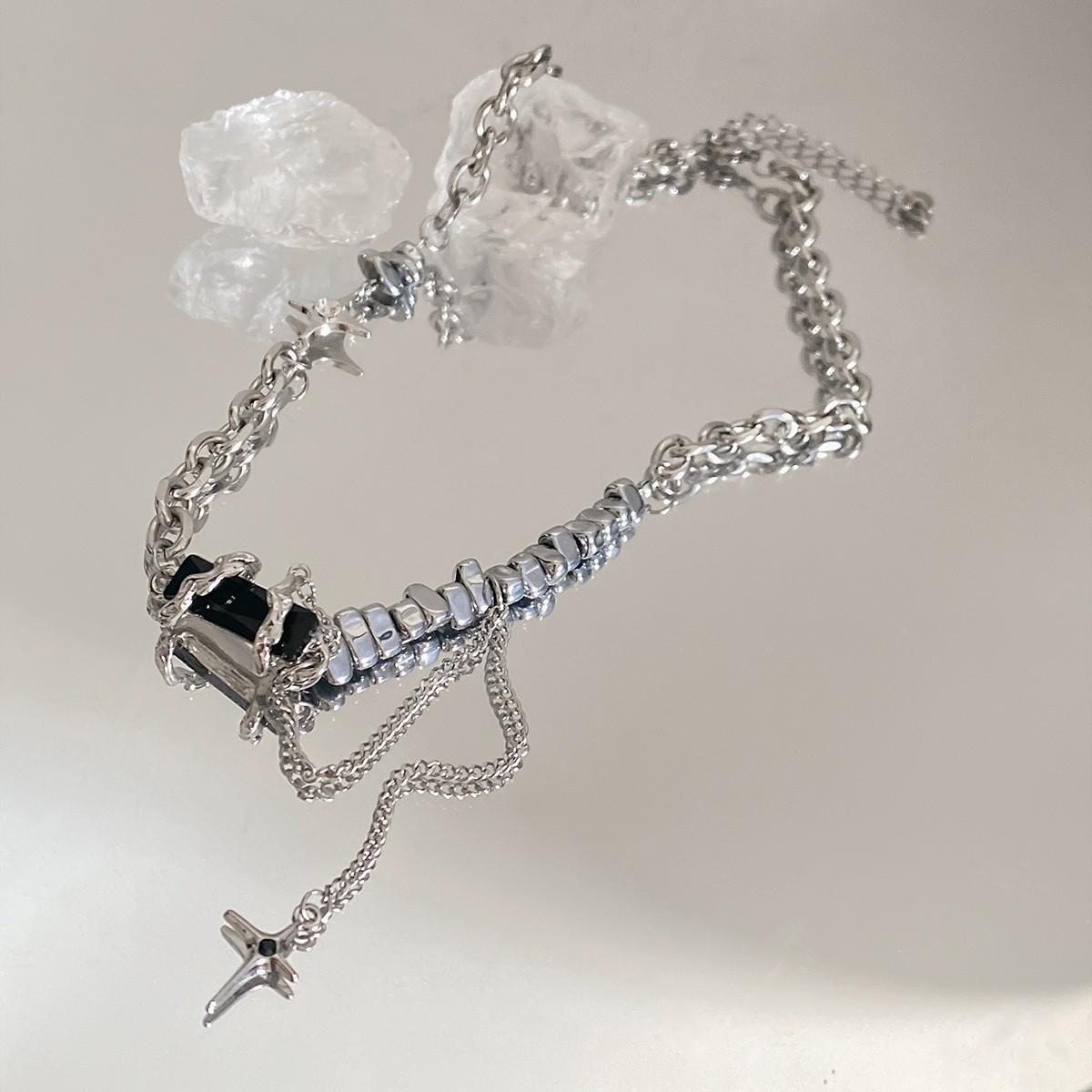 

Y2K аксессуары, модное персиковое сердце, подвеска в форме капли воды, ожерелье с розовым кристаллом Egirl, милая крутая цепочка на ключицу, эстетические украшения