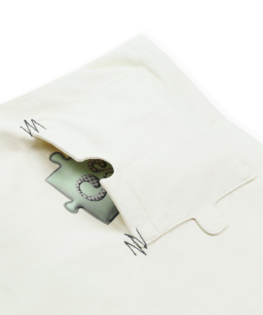 RuNaKi'Hu' Wxt103 Saigono Peace Ringer T-Shirt (Cream Beige)