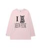 CAVISH I Love Meow Punk Ls Tee Pink(Cv2Gfft559A)