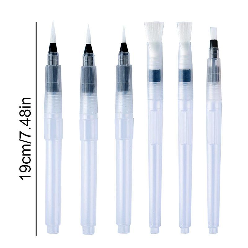 Watercolor Brush Pens Pens Brush Set For Water Paint Easy To Clean 6pcs Water Color Brush For DIY Painting Painting Markers For