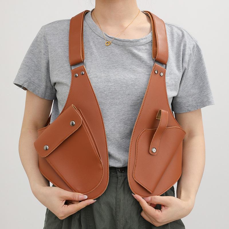 Borsa a tracolla Punk Retro con tracolla per Holster di Halloween