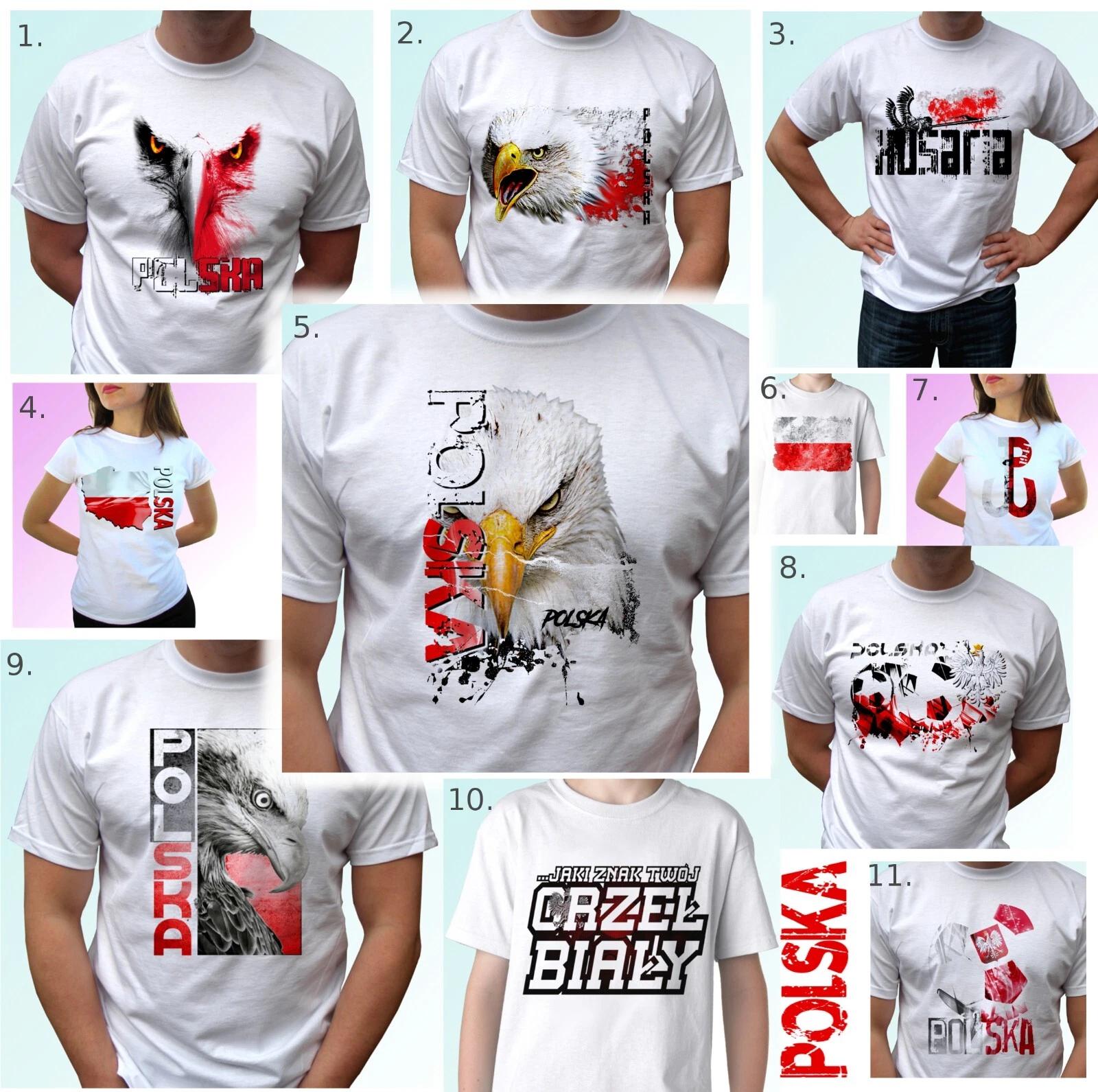 Polska koszulka patriotyczna 11 wzorow Poland flag kids boys T-Shirt flaga koszulki Polski 160