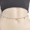 Simple and Fashionable Sexy Claw Chain Women's Diamond-encrusted Body Chain Accessories, Super Flash Rhinestone Waist Chain