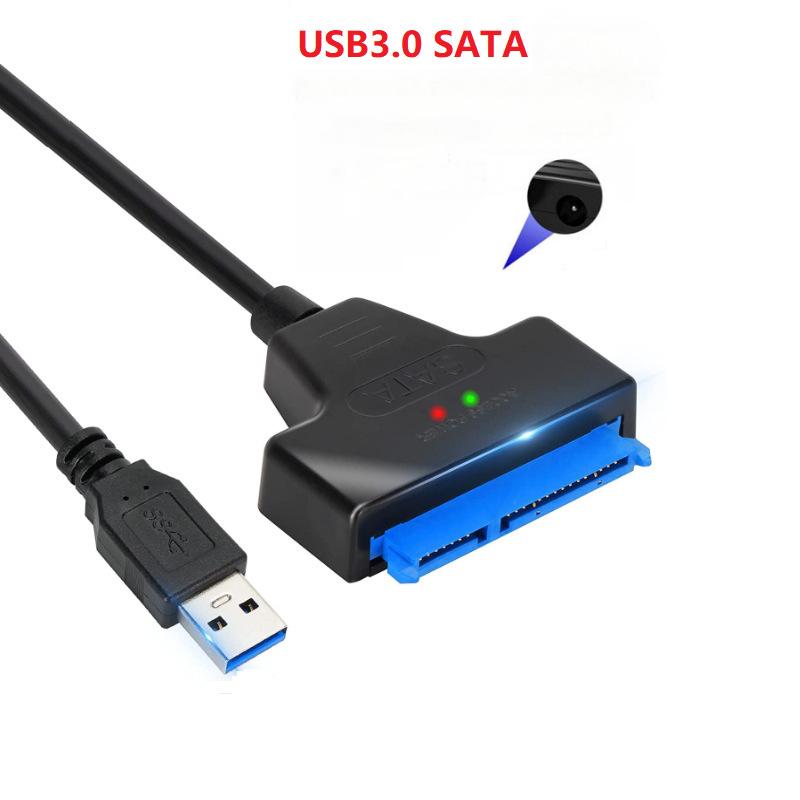 

Кабель-адаптер SATA на USB 3.0 для 2,5-дюймового жесткого диска HDD/SSD, передача данных, конвертер внешнего жесткого диска с поддержкой UASP (черный)