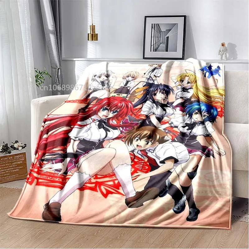 Cartoon Sexy Girl High School DxD Anime 3D Blanket Cover Flannel Blankets for Beds Sofas Warm Bed Sheet Soft Blanket