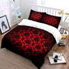 Elegant Red Damask Three-Piece Set Kid'S And Adults' Bedroom Decor, Exquisite Three-Piece Bedding Set Gift