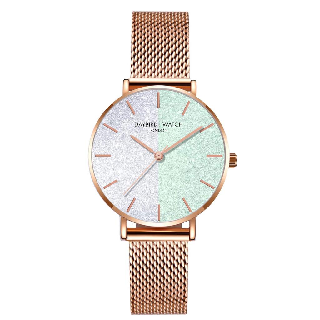 RORIOS Casual Watch with a Stylish Starry Sky Sparkle Simple Quartz Perfect for Day or Business Women's Dial, Movement, Valentine's