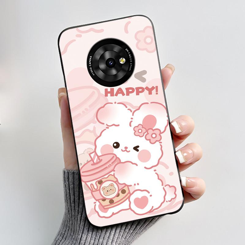Casing For TCL Suixuetang M1 / OneTouch T615N Phone Case Luxury Dragon Cute Cool Boys Girls Soft Silicone Back Cover Black Shell