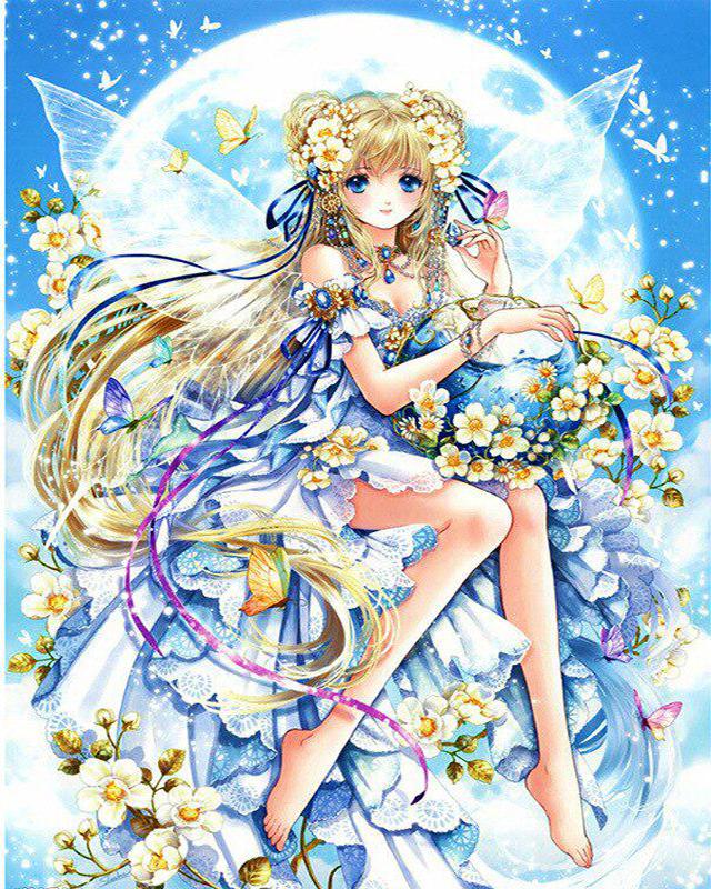 Diamond Painting Kit Butterfly Elves 5D DIY Diamond Embroidery Merman Landscape Pictures Of Rhinestones Mosaic Home Decor