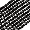 Schwarze Achatstein-Abstandshalter-Lose Perlen für DIY Halskette Armband Natur 4 6 8 10 12mm Großhandel Runde Schmuckherstellung