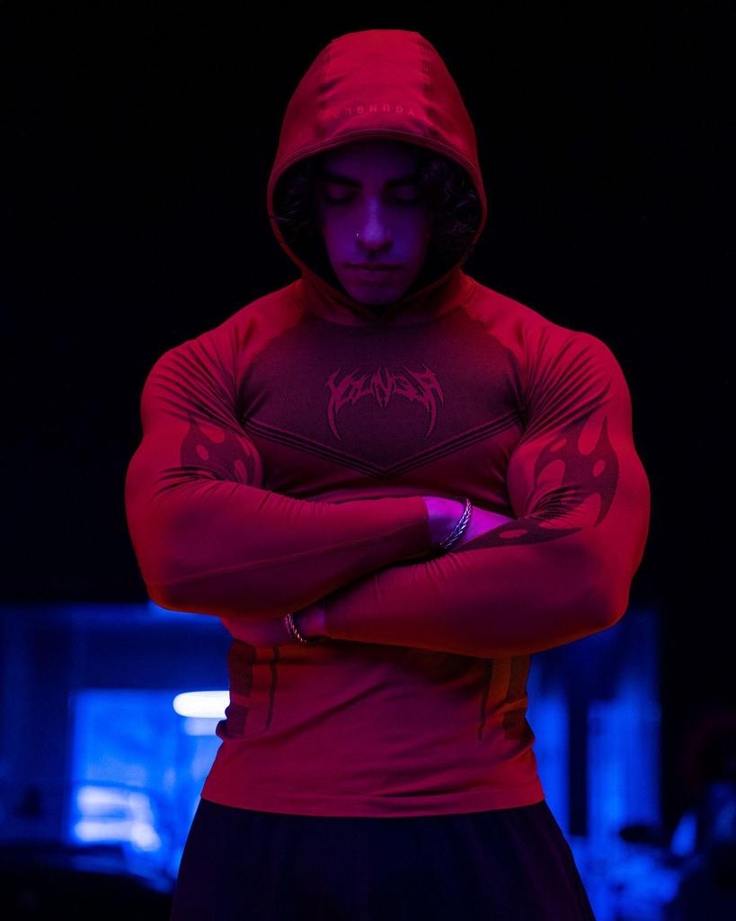 YoungLA Warrior Dehnbarer Fitness-Kapuzenpullover Jogginghose