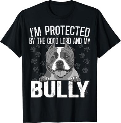 Bully XL Pitbull Geschützt durch den Herrn und mein American Bully Geschenk Unisex T-Shirt