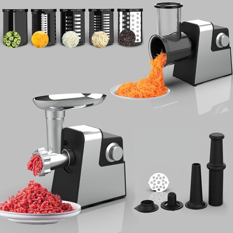 Stainless Steel Multi-Functional Electric Meat Grinder & Vegetable Cutter