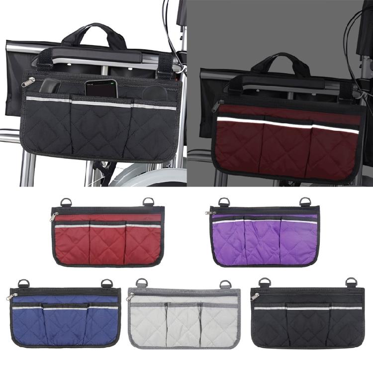 Rollstuhl-Tragetasche Armlehnen-Taschen Roller Rollstuhl Armlehne Seitliche Aufbewahrungstasche für Gehhilfen oder Rollatoren