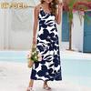 Fashion Summer Spring Sleeveless O-Neck Casual Dresses
