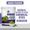 Havintha Bio-Indigo-Pulver für schwarzes Haar | Kräuter-Indigo-Blatt-/Indigofera Tinctoria-Pulver zur natürlichen Haarfärbung | Keine zugesetzten Farbstoffe oder Konservierungsmittel