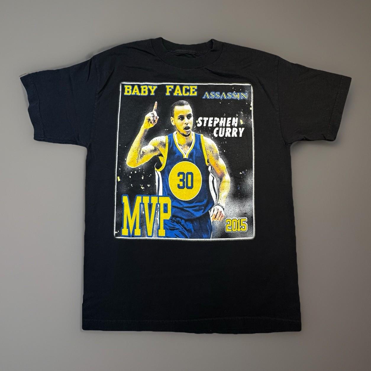 Stephen Curry MVP 2015 Baby Face Assassin Graphic T Shirt Black Medium -645 Unisex T-Shirt XXXL