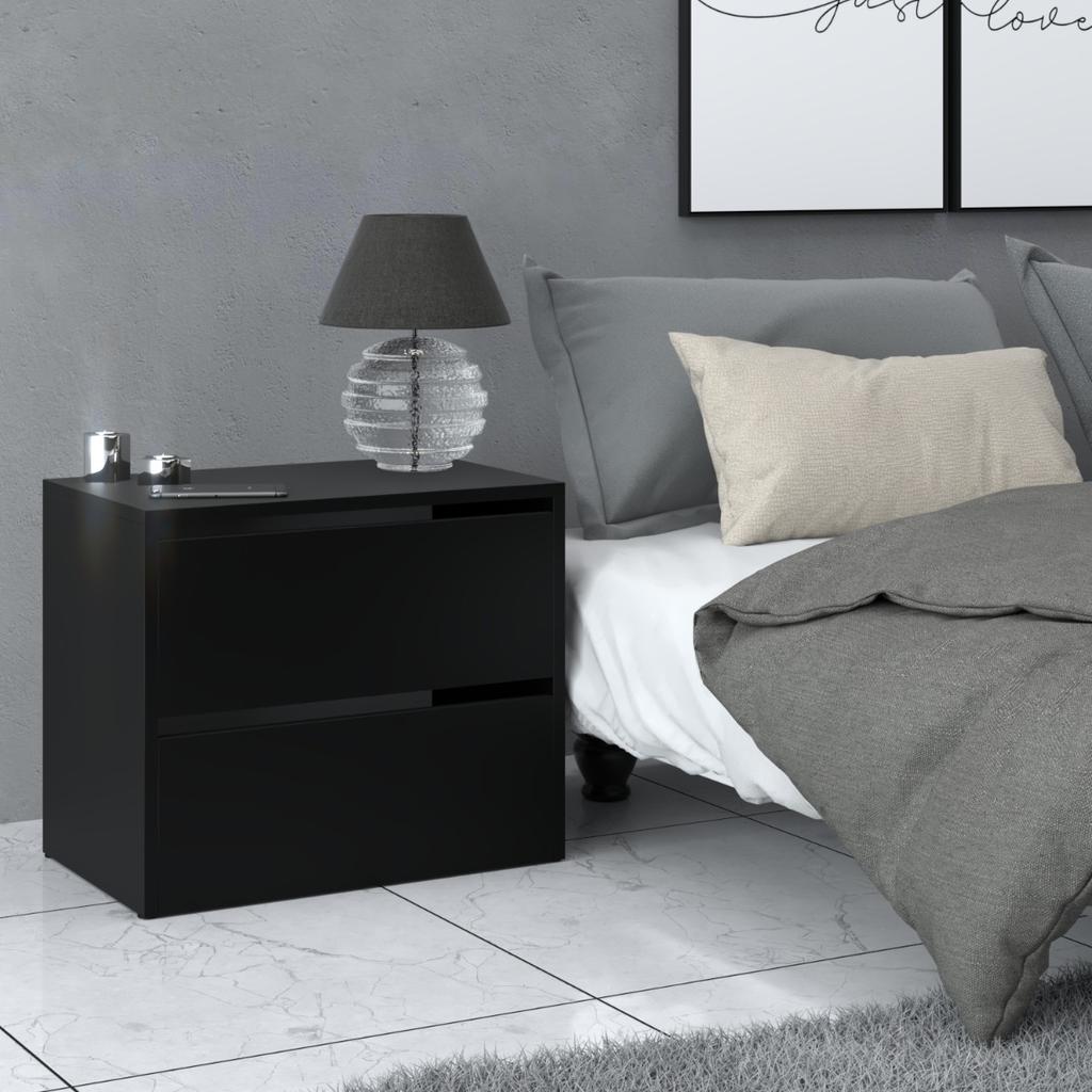 Shoe Cabinet 60 Cm Matte Black