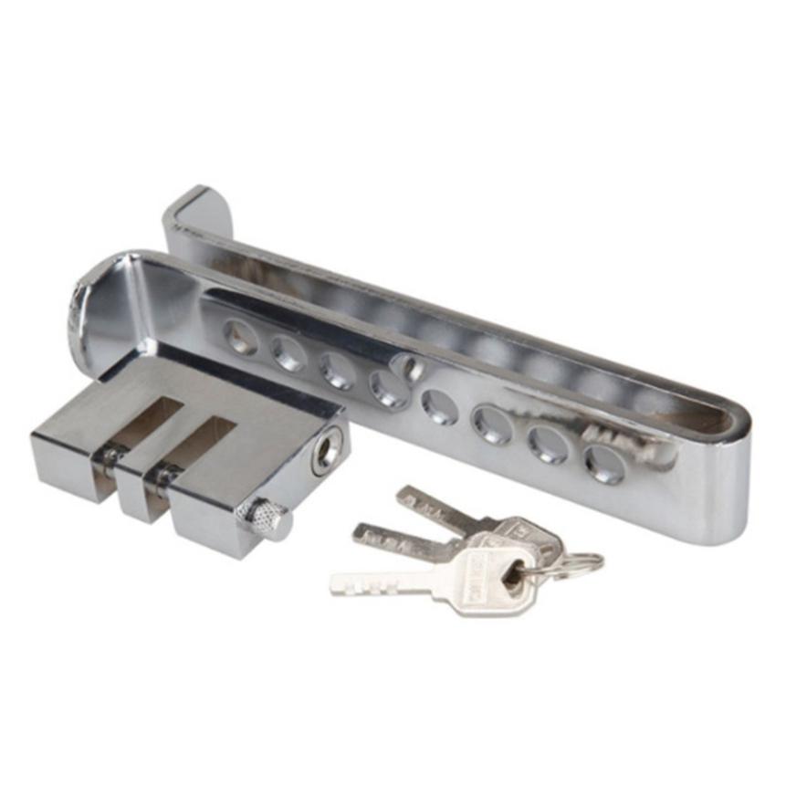 Auto Bremse Kupplung Pedal Lock Edelstahl Anti-diebstahl Gerät für Universal Auto Einbruch Alarm