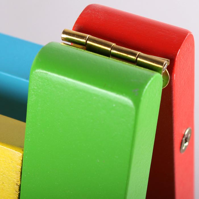 Foldable Double-Sided Magnetic Wooden Easel for Kids - No Installation Needed