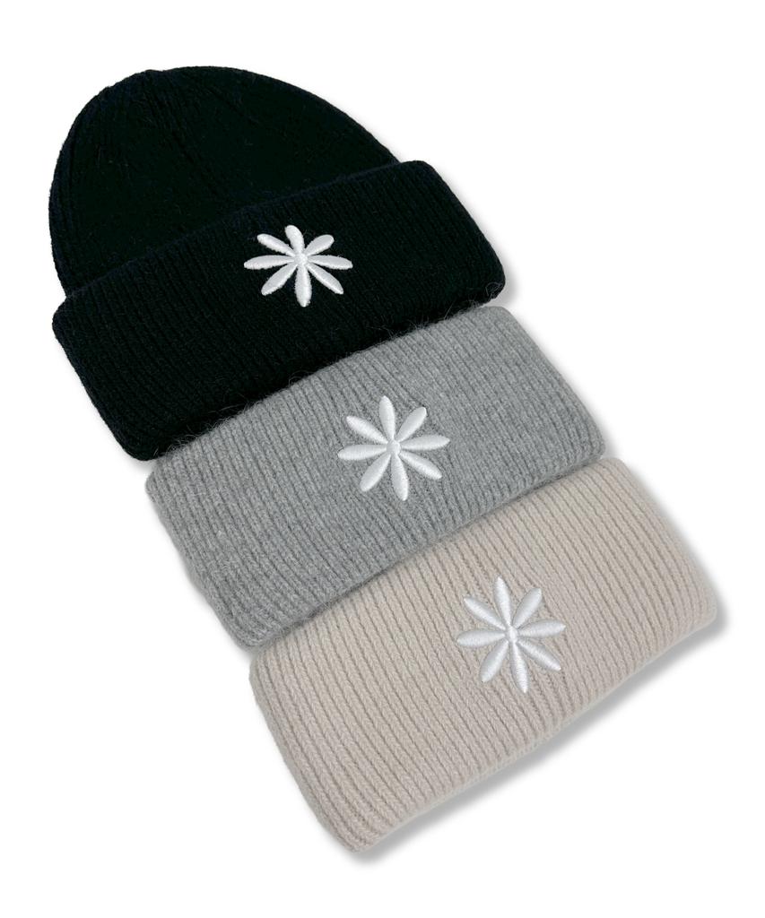 Damiswi Symbol Logo Angora Beanie_Black