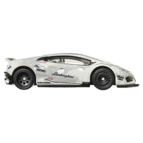 Hot Wheels Car Culture Slide Street Liberty Works Lamborghini Huracan Vehicle Toy Miniature Car for Ages 3 and Up, White, HKC84