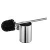 Wall-Mounted Stainless Steel Toilet Brush: No Dead Corners, No Punching Required, Perfect for Home Bathroom Cleaning.