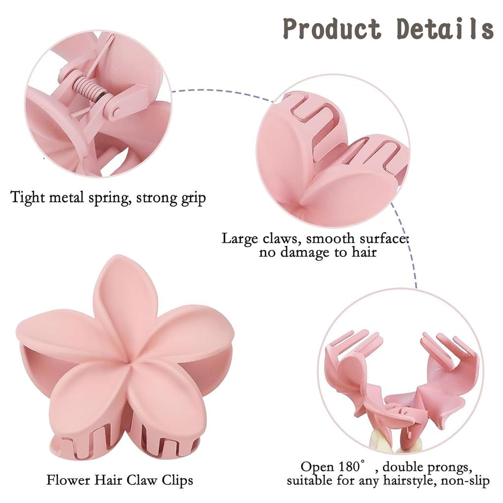 Matte Farbverlauf Blume Haarspange Mädchen Elegant Süßlich Floral Haarspangen Shopping Reise Kopfschmuck Accessoires Strand Haarspangen