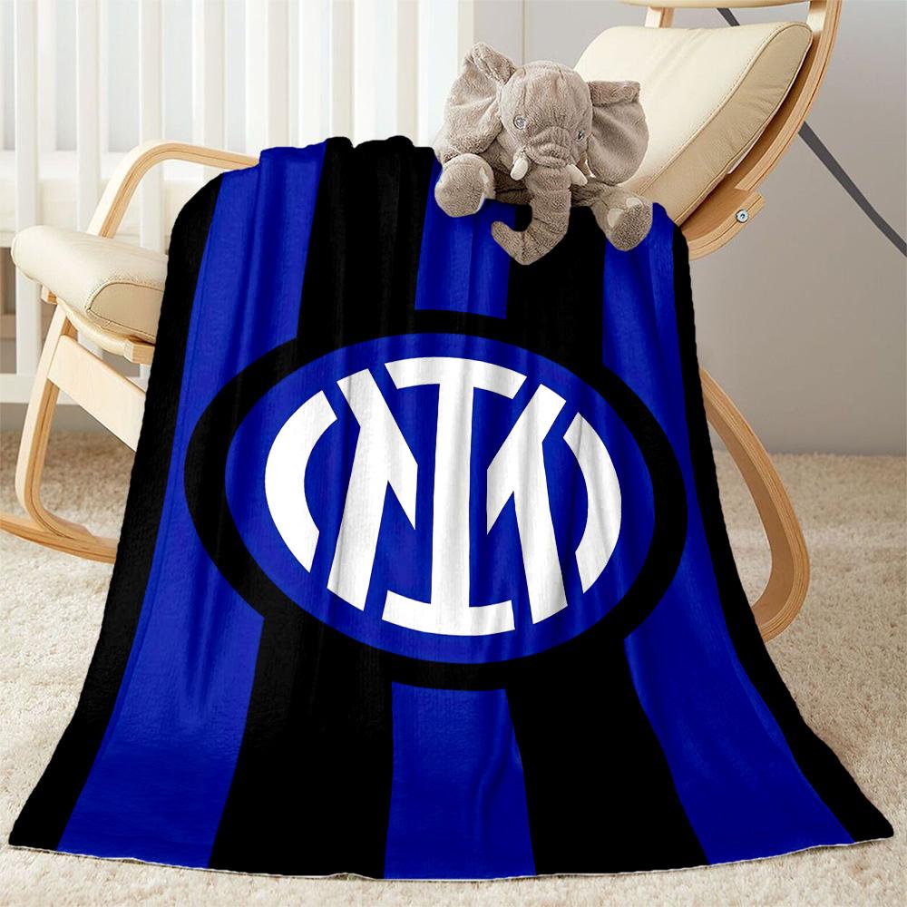 Inter Milan Blanket Durable Comfort Great For Picnics Sofa Chair Four Seasons Multipurpose Stylish Decor Perfect Gift For Relatives And Friends