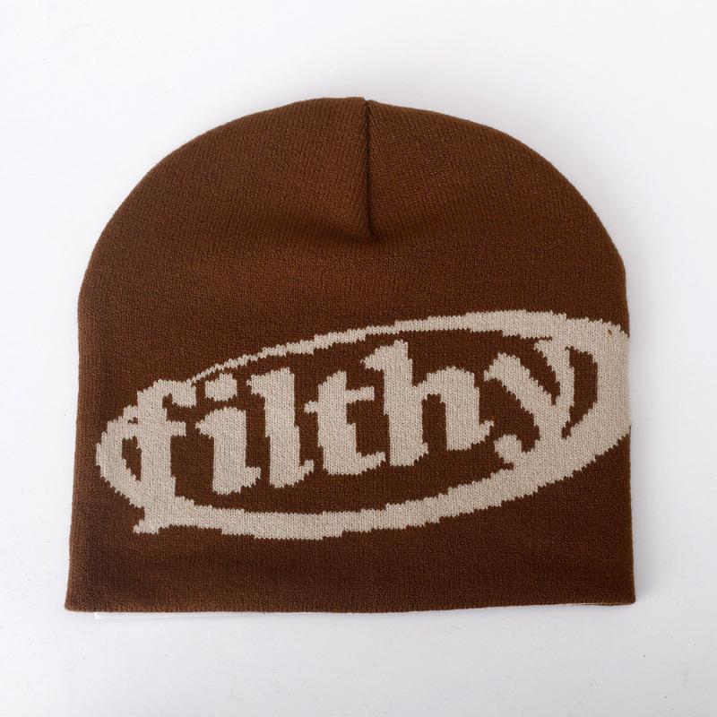 Autumn and Winter Single Product Multi-color Letter Knitted Hat Popular Hip-hop Street Hat Men's and Women's Sports and Leisure Cold Hat