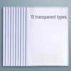 A4 Transparent Plastic Document Folder with Pull Rod Clip
